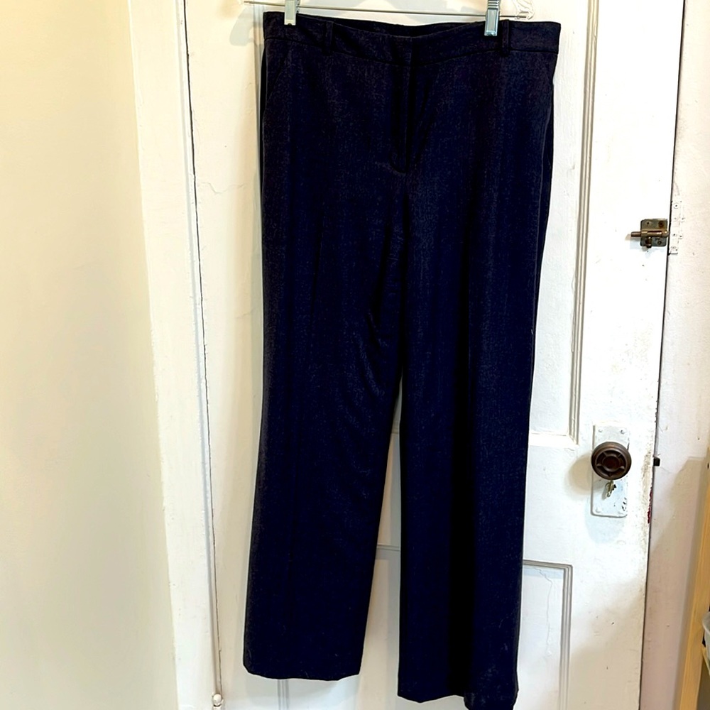 Lands End heathered purple wool pants